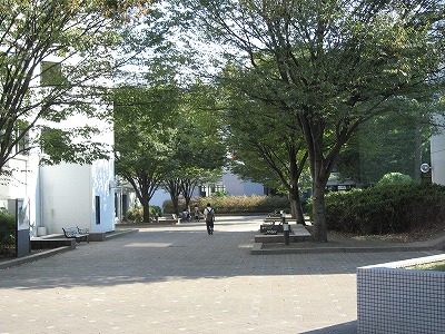 発表会場の外の風景